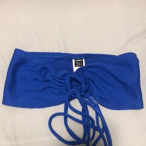 Shein blue crop top